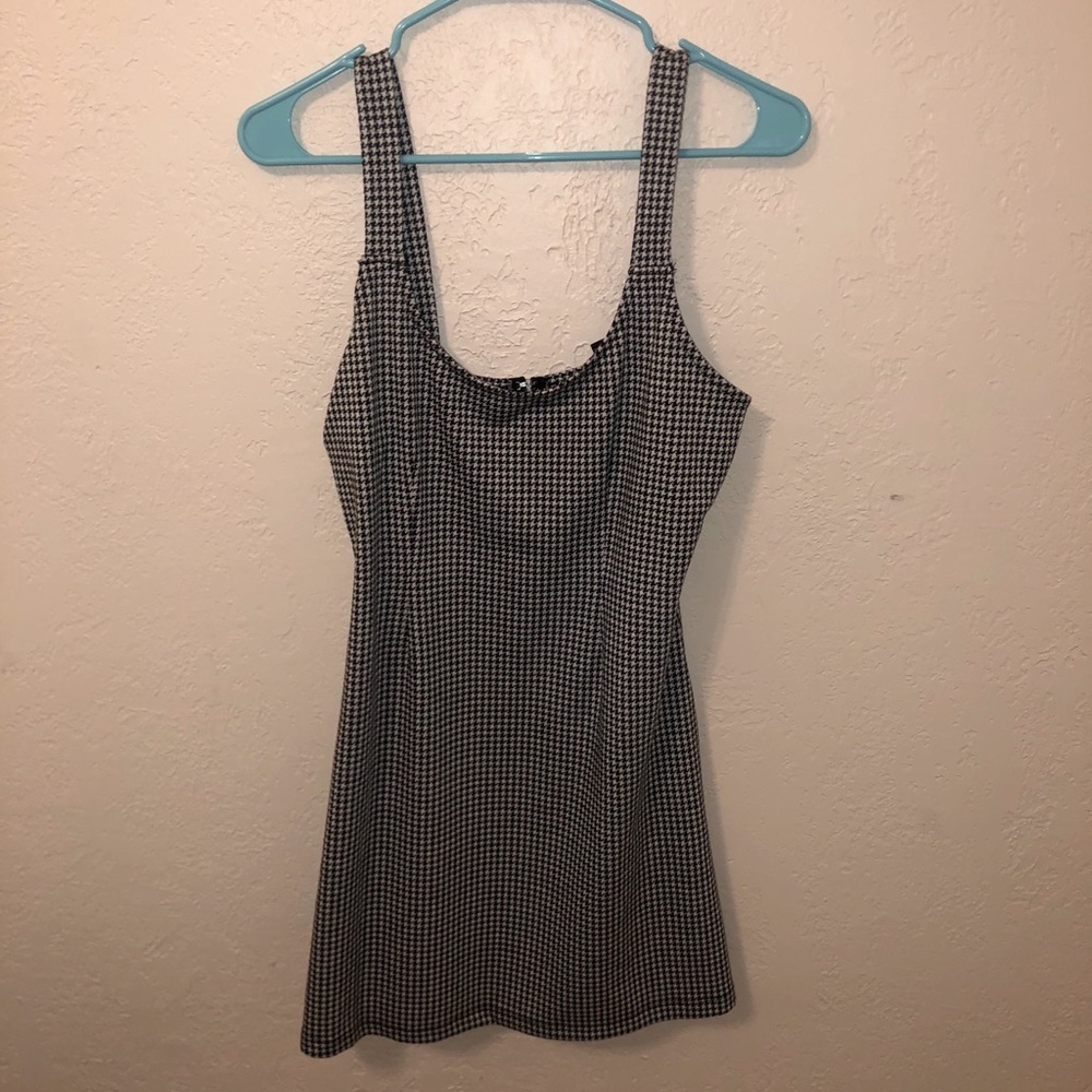 Black and white tight dress